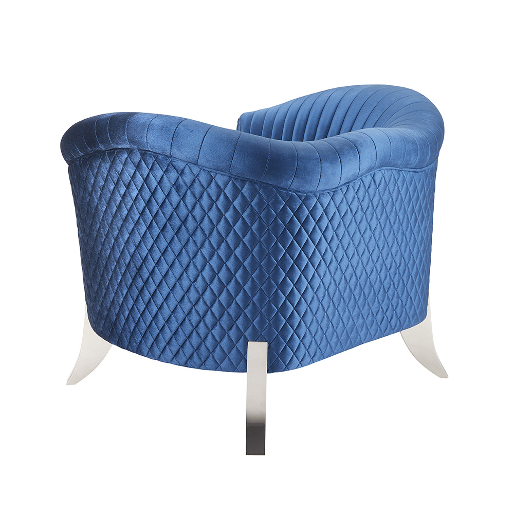 Hallam Chair: Blue velvet